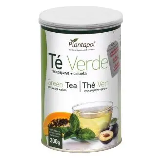 PlantaPol Te Verde Instantáneo 200g - Complemento Digestivo y Antioxidante, Sin Gluten, Apto para Veganos, 100% Natural - 1