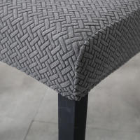 Cubierta De Silla Jacquard Talla XL Con Espalda Para Bodas Y Comedor Cubierta De Asiento Moderna Resistente Al Envejecimiento Para Sillas De Cocina - details 11
