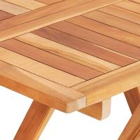 vidaXL Mesa plegable de bistró de madera maciza de teca 60x60x65 cm - details 5