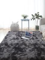 Alfombra Gris Para Sala De Estar Plush Suave Tapete Antideslizante Para Dormitorio Y Niños Decoración De Hogar Moderna Machine Made Rectangular - details 1