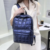 Mochila De Invierno Yogodlns Espacio Algodón Para Mujer Gran Capacidad Escuela Bolsa Viaje Nylon Impermeable Rucksack Estudiante Pack Femenino - details 6