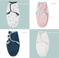 Envoltura De Bebé Muslin Insular Con Gorro Conjunto De Ropa De Cuna Para Recién Nacidos Saco De Dormir Envolvente Unisex - details 12