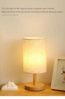 Lámpara De Noche LED Para La Cama Estilo Chino Sencillo Decoración De Mesa Con Enchufe USB Y Sombrilla De Tela Luz De Dormitorio Dimmable - details 3