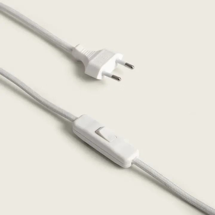 Ledkia Lámpara de Mesa Cerámica Illinois Blanco - 1