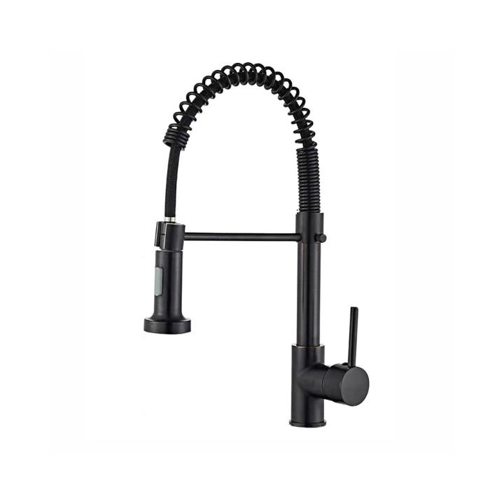 Grifo de Cocina Om Home Giratorio 360° con Doble Chorro y Resorte