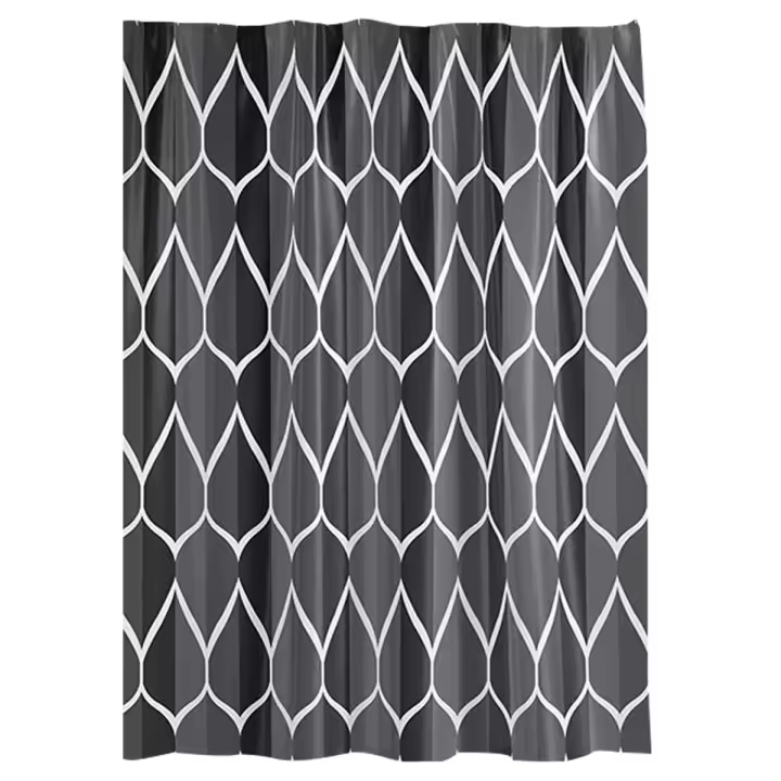 Shower Curtain Abstract Morden Watercolor Decorative Fabric Bath Curtain for Bathroom Shower Various Size with 12 Hooks - 1