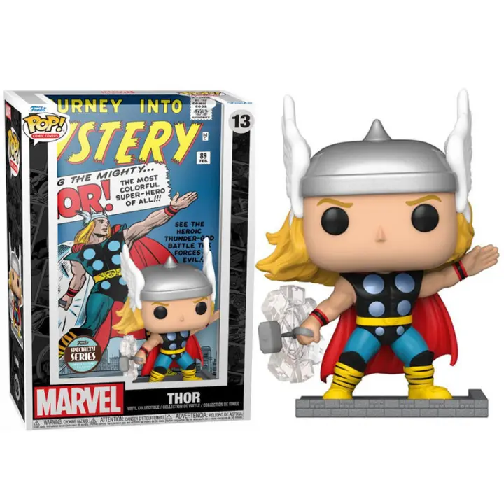 Figura Pop Comic Cover Marvel Classic Thor-Figura de Vinilo Coleccionable - Idea de Regalo- Mercancia Oficial - Juguetes para Niños y Adultos - Movies Fans - Muñeco para Coleccionistas y Exposición - 1