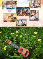 Ukelele De 35cm Para Niños Guitarra De Juguete Que Se Puede Usar Para Instrumentos Básicos Con Palillos Simulando Música De Guitarra - details 0