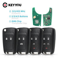 Llave De Coche KEYYOU 2/3/4/5 Botones DIY Para OPEL/VAUXHALL Astra J Corsa E Insignia Zafira C 2009-2016 315 / 433MHz ID46 Chip - details 0