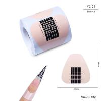 100pcs Formas De Uñas Artísticas Para Gel UV Extensión De Acrílico Estampado Francés Herramienta De Manicura Stencil Adhesivo Creativo Y Conveniente Para Uso Profesional O Doméstico - details 29