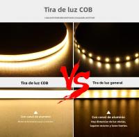 Tira LED COB Super Delgada 5mm Alta Densidad Flexible 1m 2m 3m 4m 5m Para Decoración De Habitaciones Y Luz De Televisión - details 3