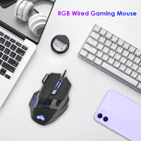 Ratón De Juego Con Cable USB 7 Botones Iluminación Adjustable 5500 DPI Ergonómico Para PC Gamer Computadora Despacho - details 2