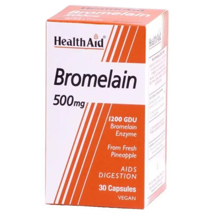 HealthAid Bromelina Enzimas Proteolíticas 30 Cápsulas - 1