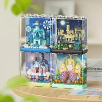 Bloques De Construcción De Castillo Nuevo Torre De Boda De Cuento De Fadas Juguete Educativo Micro Partícula Regalo De Navidad Para Niños - details 0