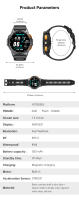 Reloj Inteligente MEVADEN Con Pantalla AMOLED De 1.5 Pulgadas GPS Llamada Bluetooth Compass Flashlight Monitor De Salud Deportiva Y Fitness Para Hombres - details 16