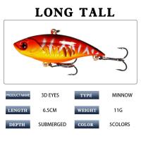 Pack 5 Señuelos Fishing Minnow 5cm/11G-Cebos Artificiales Duros para Lucio, Spinning en Mar y Río, Carnada 3D Realista - details 0