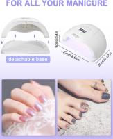 Lámpara para secador de uñas, secador de uñas de 120 W, lámpara de uñas Profesional, lámpara UV LED, sensor intelente - details 4