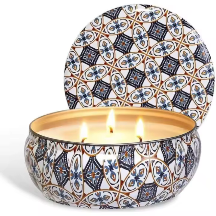 Vela repelente de mosquitos con limoncillo, velas perfumadas de cera de soja de 425 g, velas repelentes de mosquitos para exteriores, interiores, jardines, campamentos (3 mechas) - 1