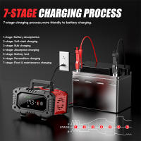 Cargador Automático Inteligente De Batería 12V/20A 24V/10A Maintener Para Coche Y Motocicleta Con Pantalla LCD AGM Y Ácido Plomo - details 5