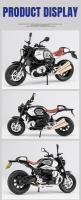 Modelo a Escala 1:12 De Motocicleta R Nine T En Aleación Con Sonido Y Luz Vehículo De Juguete Para Coleccionistas Y Niños Simulación off Road Sin Batería Material Metálico - details 9
