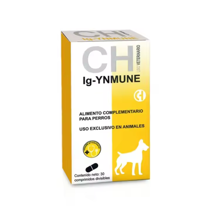 Ig-YNMUNE 30 comprimidos suplemento para fortalecer el sistema inmunológico para perros Chemical Ibérica - 1