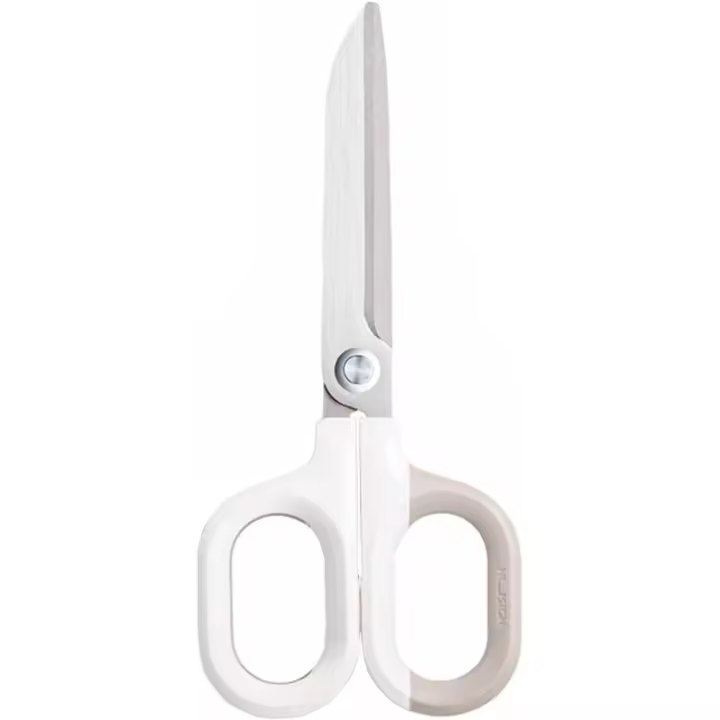 Tijeras multiusos con Mango Cómodo y afiladas para Oficina, Hogar, Escuela, manualidades, Costura, Telas (6 ", Blancias) - 1