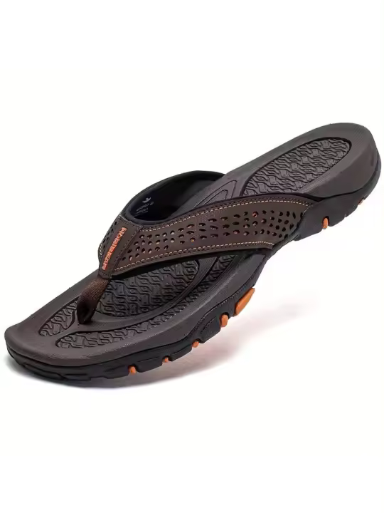 Sandalias De Taconcito Para Hombre Ligera Antideslizante Quick-Drying Para Uso Interior Y Exterior En Verano Confortables Para Playa - 1