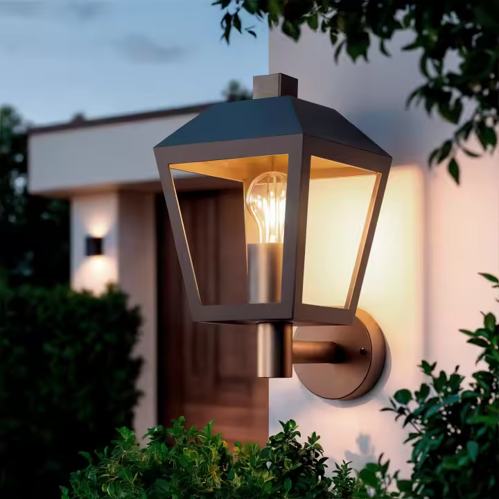 Ledkia Lámpara de Pared Exterior Aluminio Mukom Negro - 1