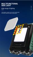 Linterna Frontal LED COB Recargable Con Doble Fuente De Iluminación Luz Roja De Emergencia Para Exteriores Con Clip Para Gorra Resistente Al Agua - details 1