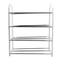Rack De Zapatos De Metal Organizador De Calzado Estante De 4 Capas Espacioso Para Sala De Estar Material Duradero - details 19