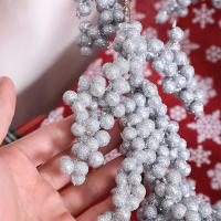 1pc Simulación De Uva De Navidad Para Decoración De Fiesta Y Hogar Arreglo Floral Colgante De Valla Estilo Navideño - details 9