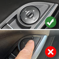 Pegatina Para Botón De Ajuste Del Espejo Retrovisor Lateral Para Ford Focus 3 MK3 2012-2018 Accesorios De Interior Cubierta De Molduras - details 3