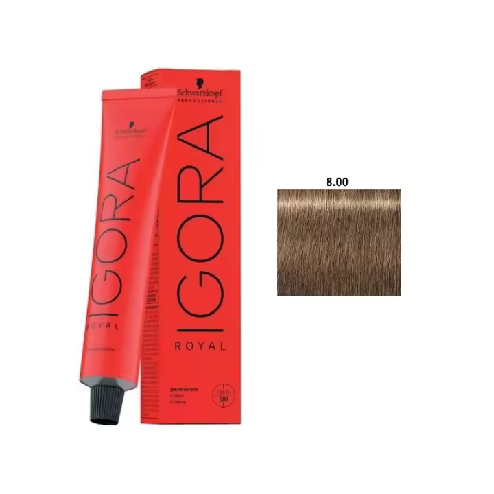 Tinte Igora Royal / Schwarzkopf - 8.00 Rubio Claro Natural Intenso - 1