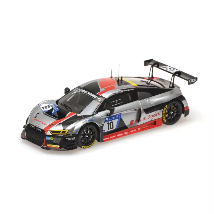 MINICHAMPS 1/43 AUDI R8 LMS TEAM WRT STIPPLER RAST VERVISCH MULLER 24H NURBURGRING 2017 - 437171710 - 1