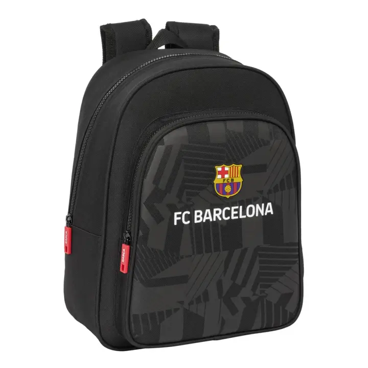Mochila Infantil Adaptable a Carro F.C.Barcelona "Black" 27X33X10 Cm (Safta 612426524) - 1