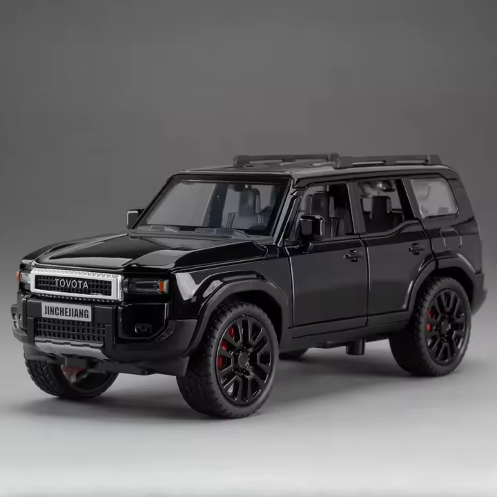 Modelo De Coche Prado SUV a Escala 1:32 Juguetes De Metal Con Luz Y Sonido Puertas Abiertas Vehículo Todoterreno Regalos Para Niños Colección - 1