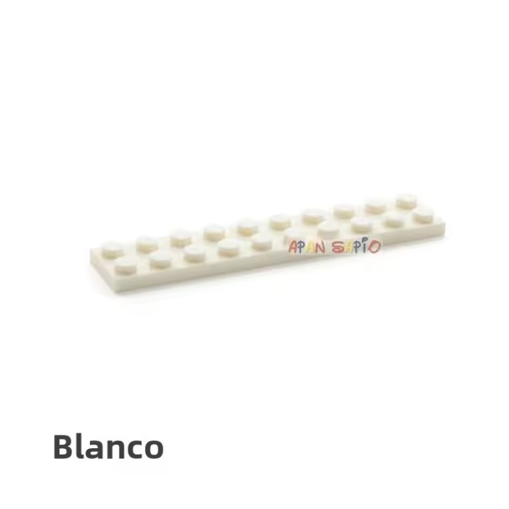 100pcs Bloques De Construcción DIY 2x10 Dots Figuras Delgadas Compatible Con Juguetes De Plástico 3832 Para Niños Educativo Tamaño - 1