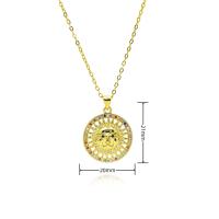 18K Chapado en Gold de Maple inoxidable Fund Sol Collar de joyas de regalo - details 6
