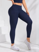 Leggings De Yoga Para Mujer Cintura Alta Suave Talla Sin Línea Deportivas Fitness Running Pantalones De Gimnasio De Pierna Larga - details 4