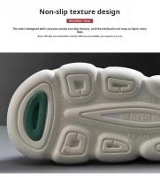 Zapatillas De Hombre Verano Playa Antideslizantes Suaves Sandalias Ultra Ligeras Con Letras Resistentes Al Agua Para Baño Y Uso Diario - details 1