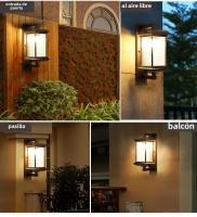 Lámpara De Pared Exterior Impermeable De Metal Para Hotel Villa Gran Porche Jardín Puerta Luz De Exterior AC90-260V - details 4