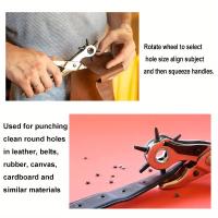 Kit De Punzón De Cuero Con Herramientas De Borrado Para Mochilas Relojes Correas Y Manualidades Del Hogar Herramientas De Punzón De Ojo Para Costura - details 3
