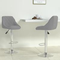 vidaXL Taburete de cocina 2 unidades de terciopelo en color Marrón/Verde oscuro/Crema y más | cómodas modernas ergonómicas para comedor cocina salón hogar - details 5