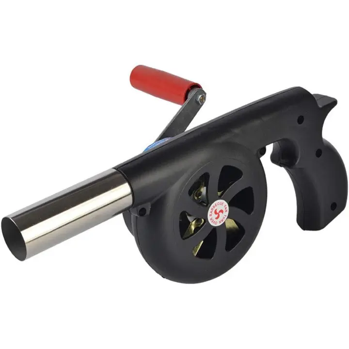 Ventilador para barbacoa para Cocinar al Aire Libre, ventiladores de Aire con manivela, fuelle para barbacoa, accesorios para estufas de camping y picnics - 1