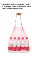 Bolsas De Basura Con Cordón Gruesas De Gran Capacidad Para Cocina Uso Doméstico Desechables Bolsas De Residuos Manuales Rosa - details 0