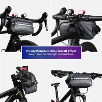 Bolsa De Manillar Rhinowalk Para Bicicleta Bolsa Portátil Multifuncional De Hombro Accesorio De Bicicleta Impermeable De Poliéster - details 4