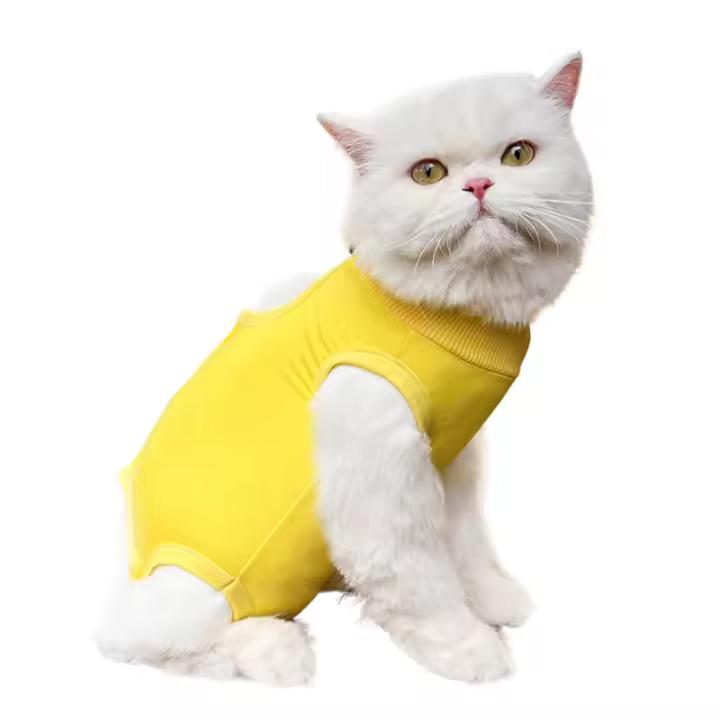 Traje De Salto Transpirable Para Gato Traje De Perro Bebé Vestido De Recuperación Antilenguazos Después De La Esterilización Del Gato - 1