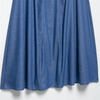 Vestido De Verano Para Mujer UNIZERA Sin Mangas Estilo Country Con Hueco En La Espalda Cuello Redondo Color Sólido A-Line Midi - details 13