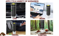 Cafetera espresso portátil para camping, máquina de café expreso, inalámbrica, eléctrica, 3 en 1, cafetera en polvo para el hogar, viajes, camping - details 4