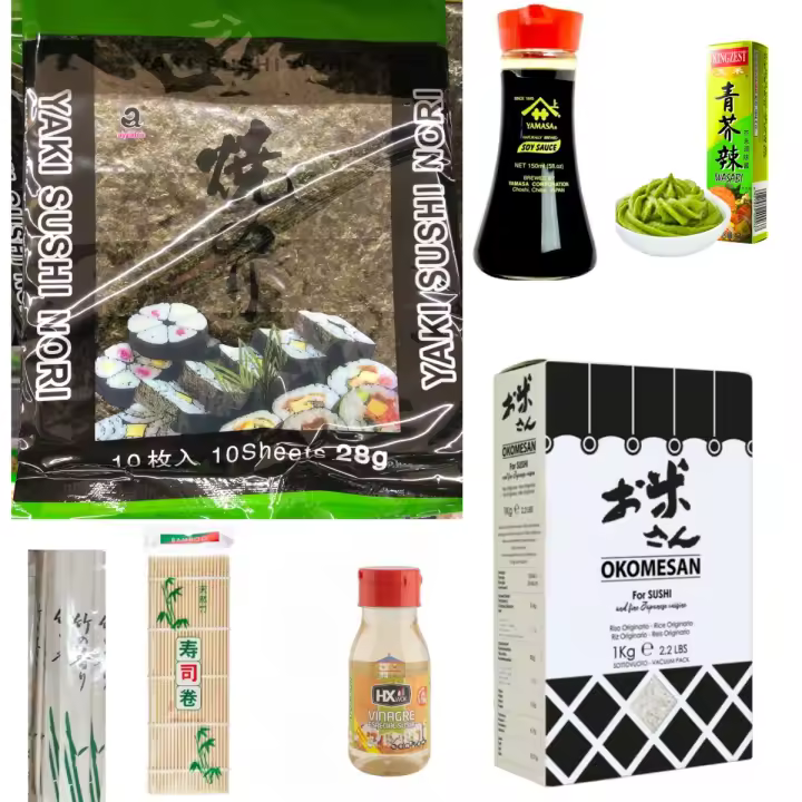 Kit de 7 para hacer Sushi,conjunto completo para Sushi,  DIY Comida Japonesa - 1